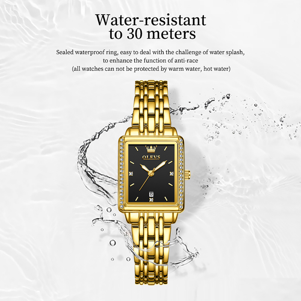 OLEVS 9995 日付時計女性用高級防水夜光時計エレガン - Luxury Watch Cheap のレビューと価格