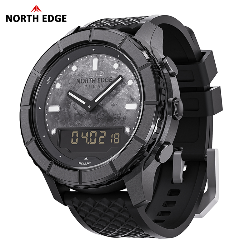 NORTH EDGE THARSIS メンズ カーボンファイ - Diver Watch 300M のレビューと価格