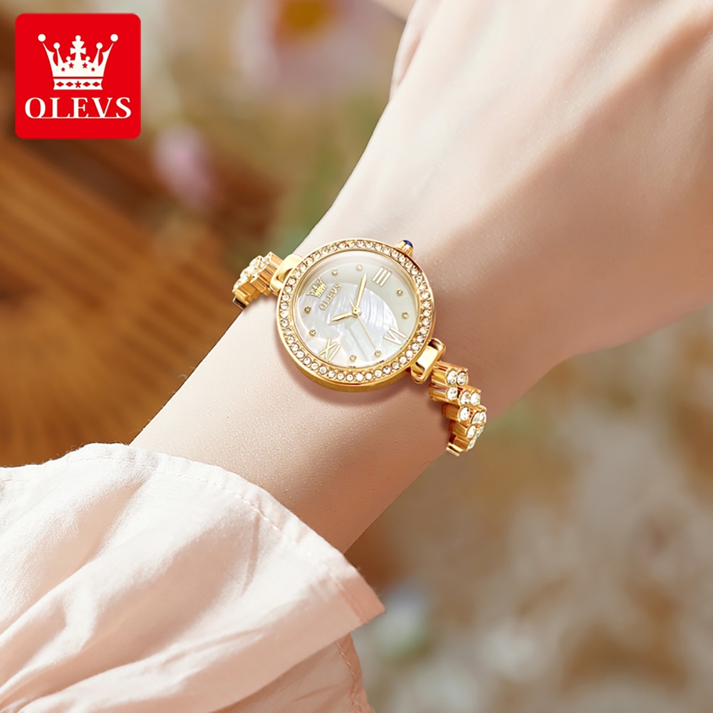 Olevs-女性用防水発光クォーツ腕時計、エレガントなブレス - Luxury Watch Cheap のレビューと価格
