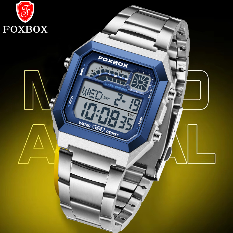 FOXBOX ファッション高級デジタルメンズ腕時計 カジュア - Luxury Watch Square のレビューと価格