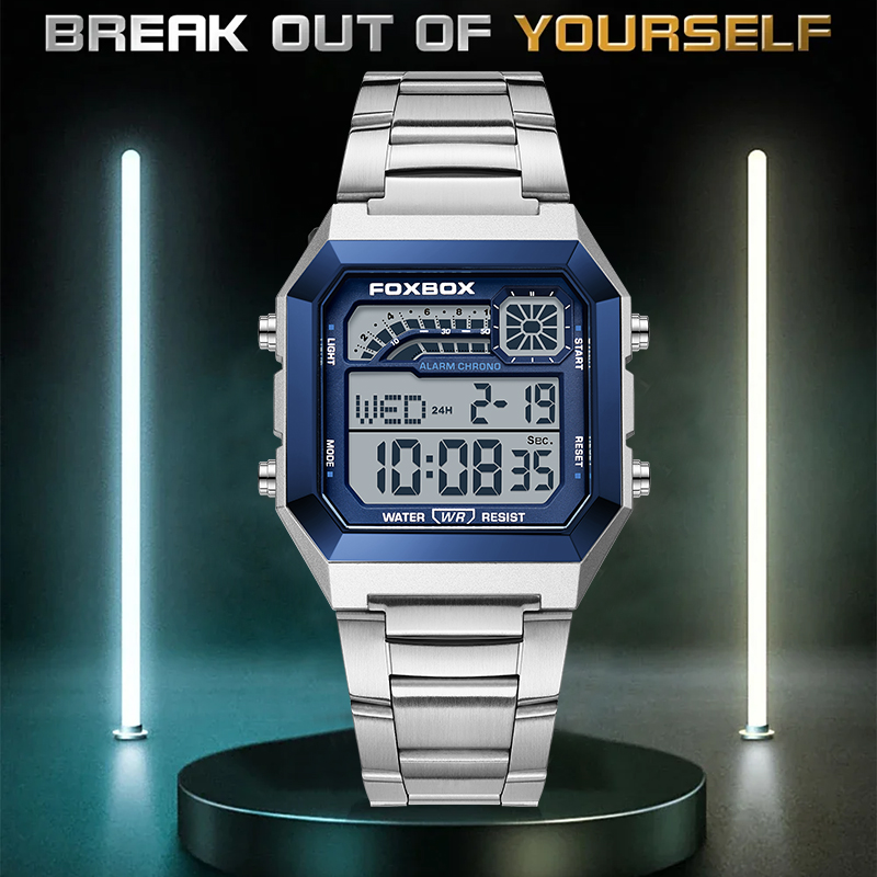 FOXBOX ファッション高級デジタルメンズ腕時計 カジュア - Luxury Watch Square のレビューと価格