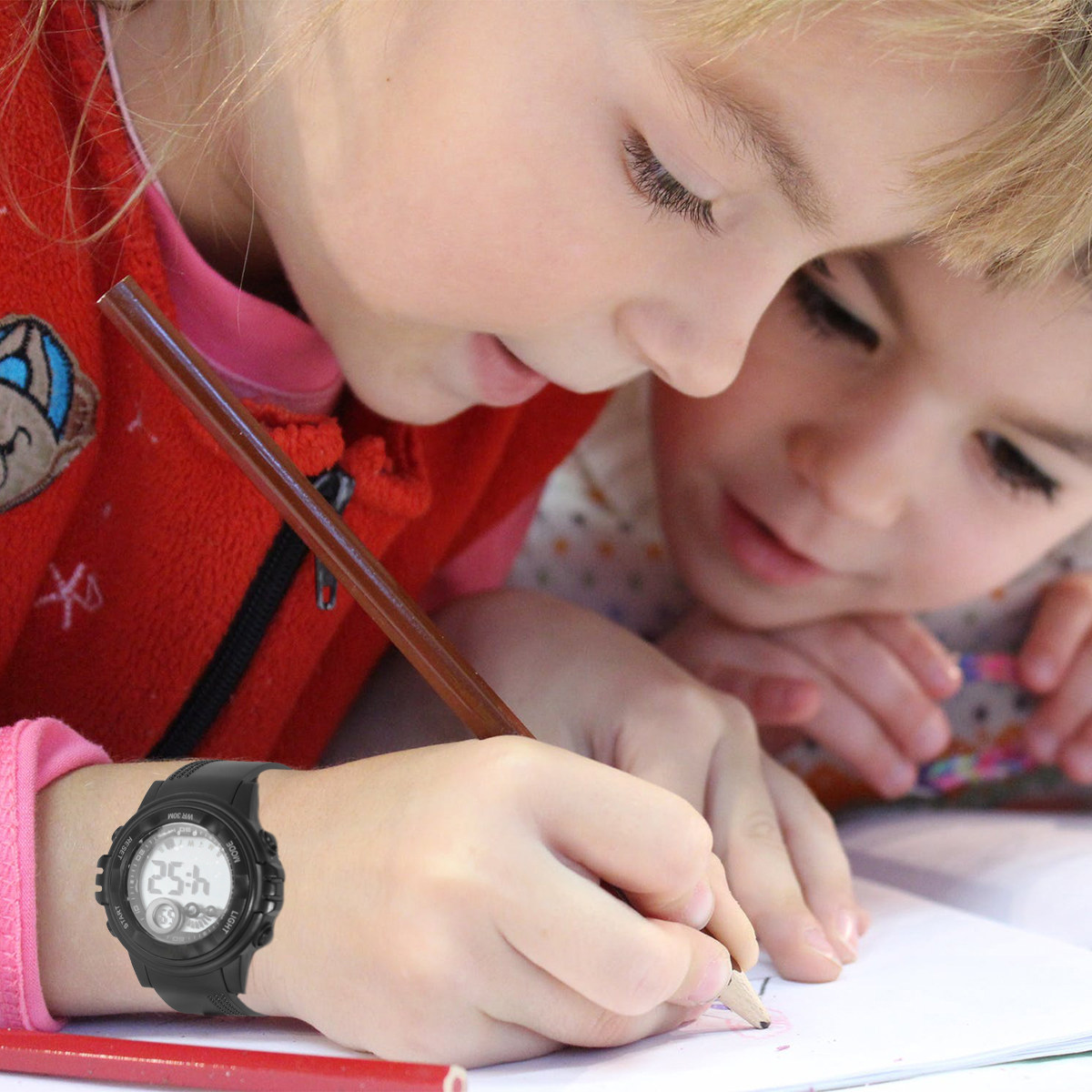 1個入り 子供用 防水スポーツウォッチ デジタル発光 アウト - Luxury Watch Kids のレビューと価格